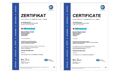 Wir wurden zertifiziert!